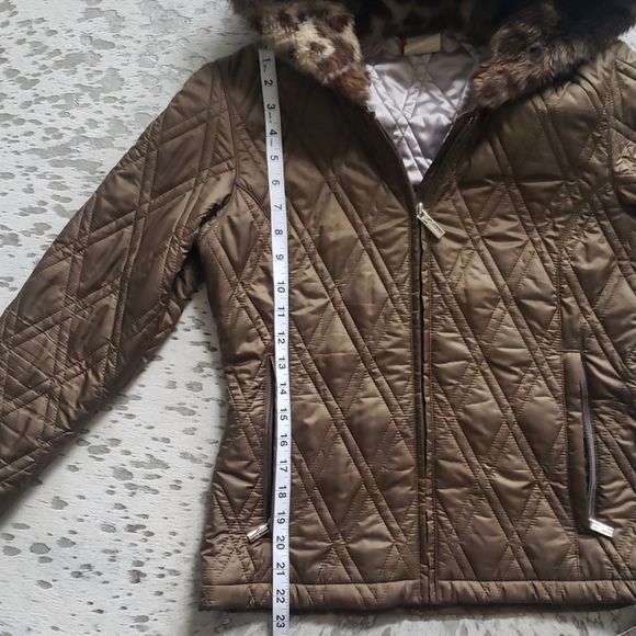 Spyder Quilted Full Zip Hooded Jacket Sz8 - Picture 5 of 10